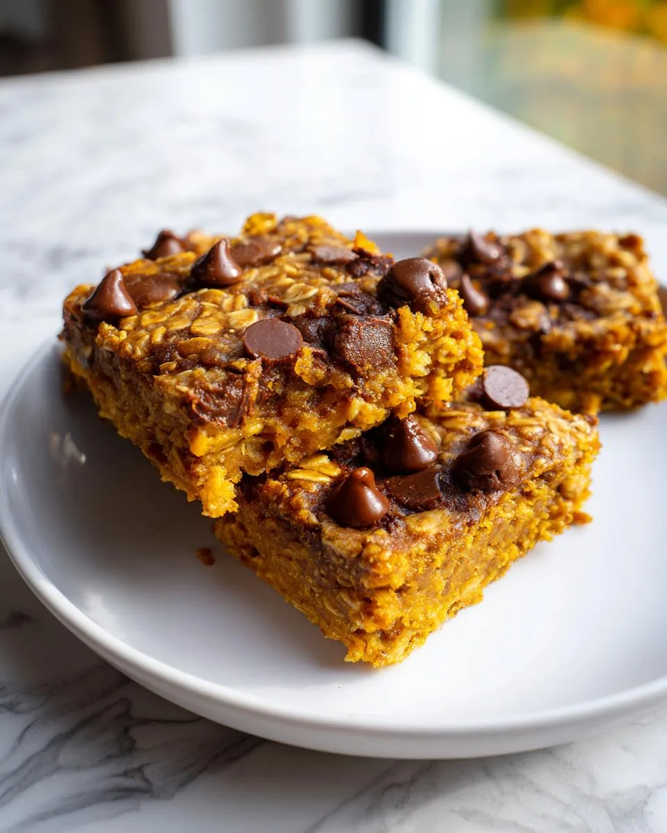 Healthy Pumpkin Oatmeal Bars - detail 4