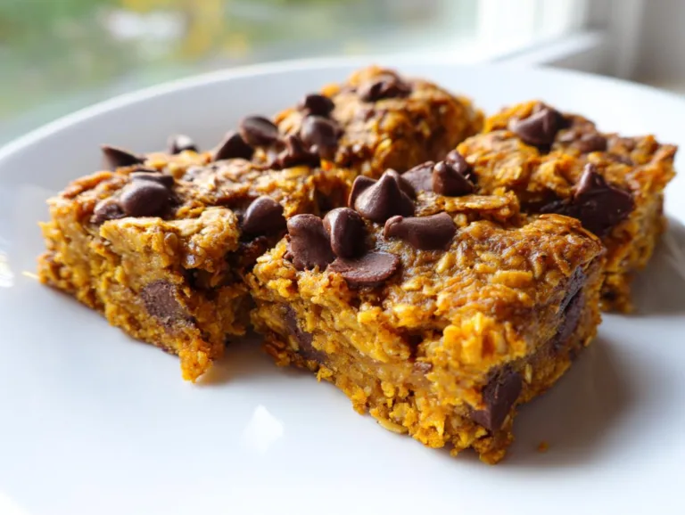 Healthy Pumpkin Oatmeal Bars