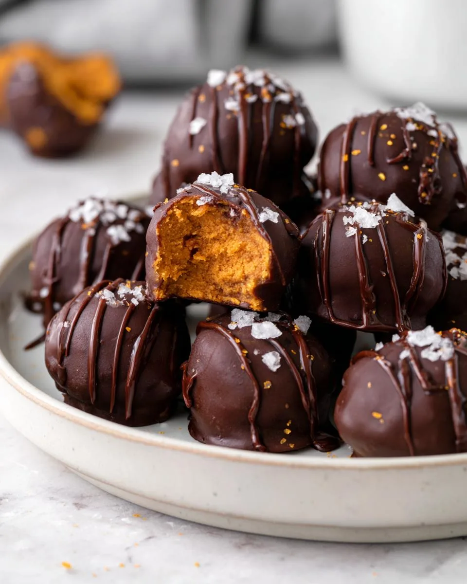 Healthy Pumpkin Truffles - detail 3