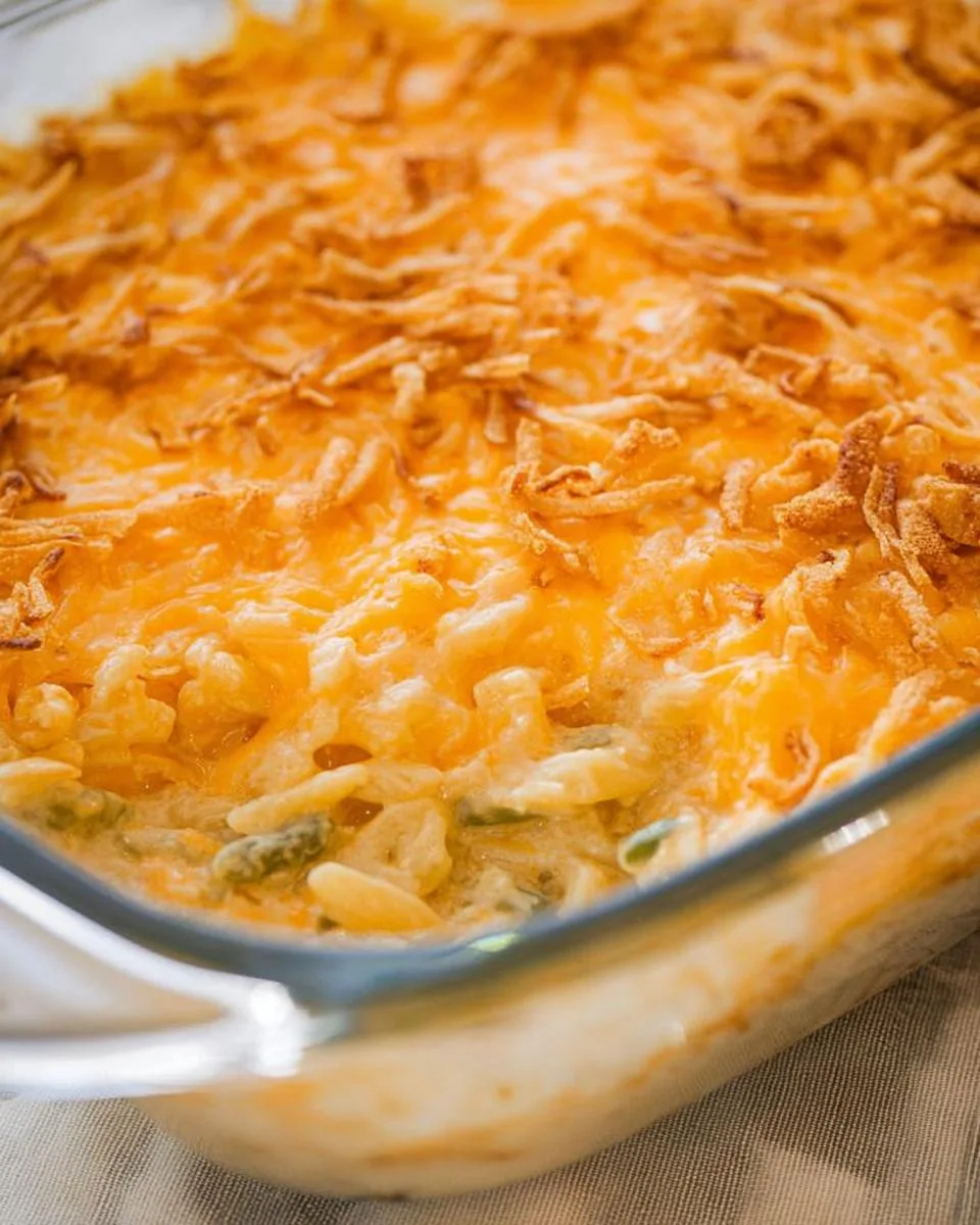 Mac and Cheese Green Bean Casserole - detail 1