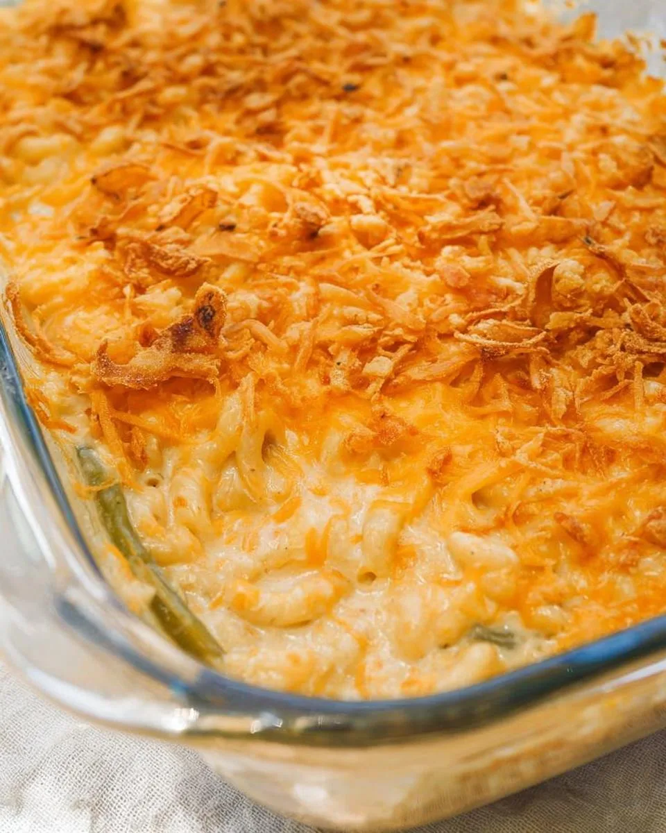 Mac and Cheese Green Bean Casserole - detail 2