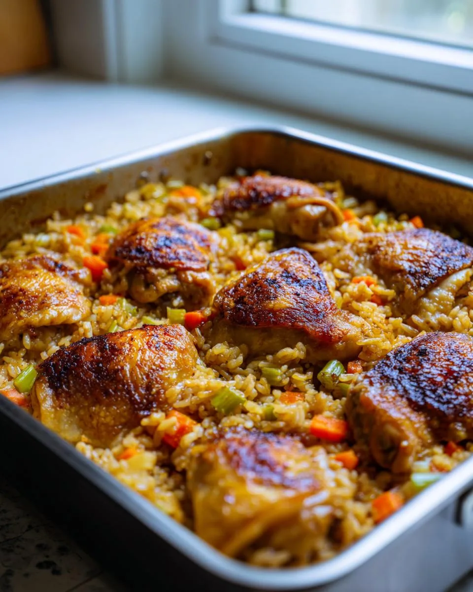 One Pan Chicken and Rice Casserole - detail 2