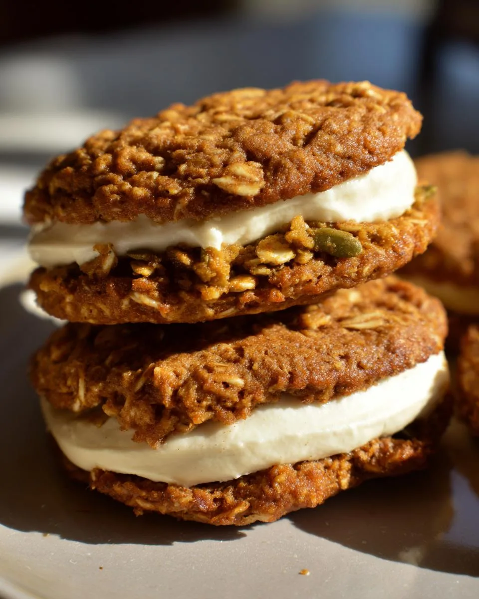 Pumpkin Oatmeal Cream Pies - detail 1
