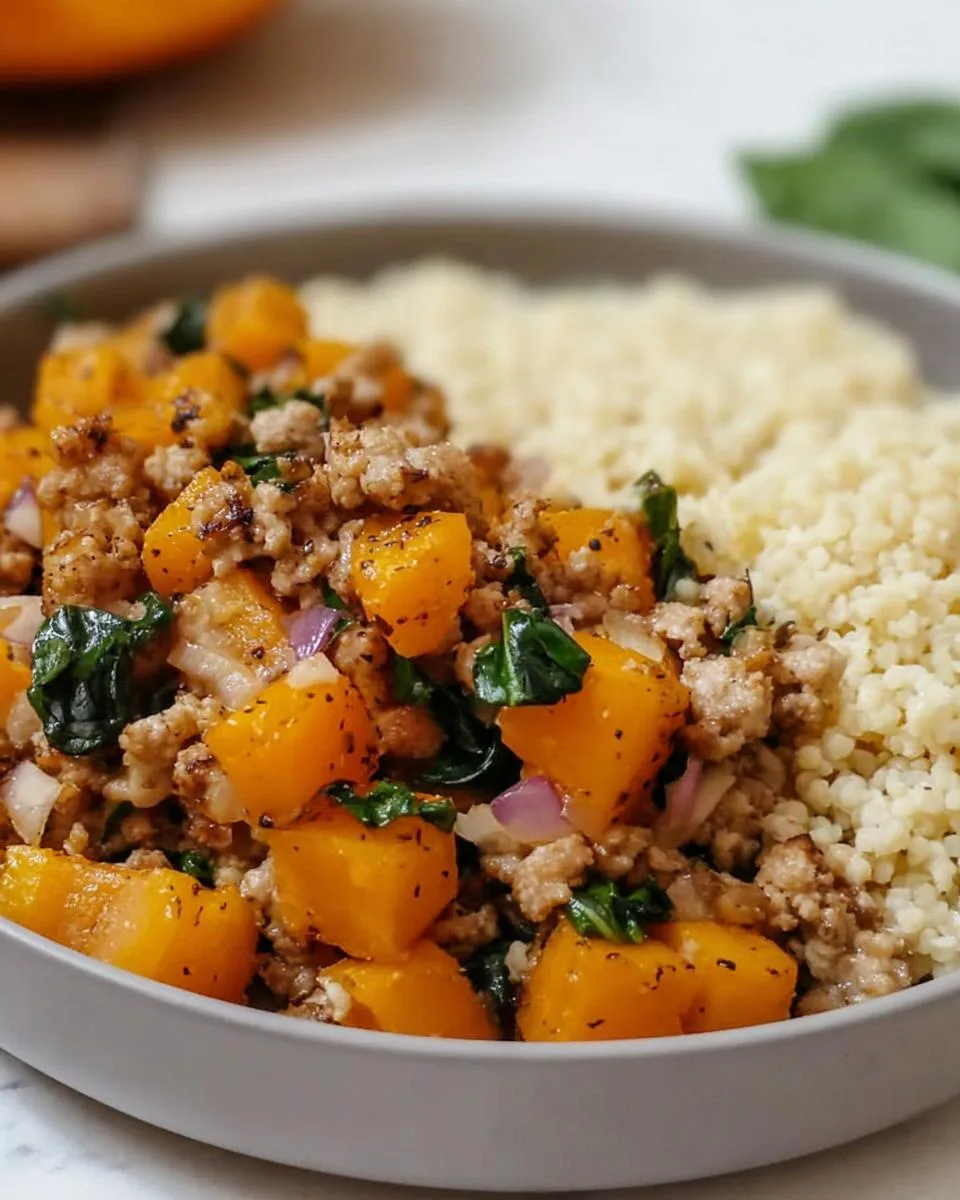 Roasted Butternut Squash With Ground Turkey - detail 1