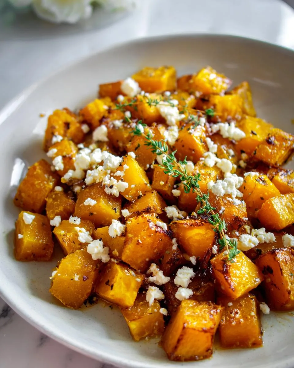 Roasted Butternut Squash with Honey and Feta - detail 3