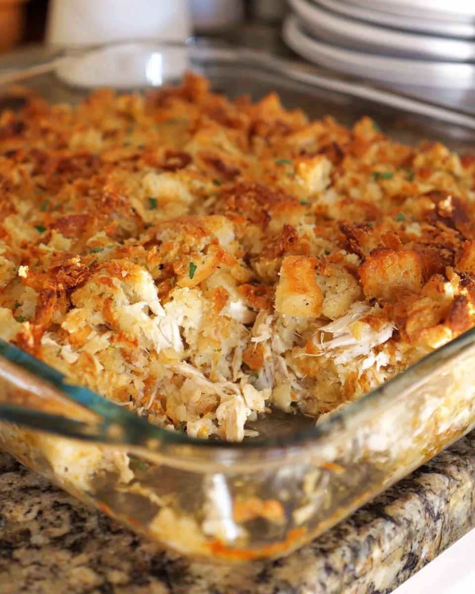Rotisserie Chicken Stuffing Casserole - detail 2