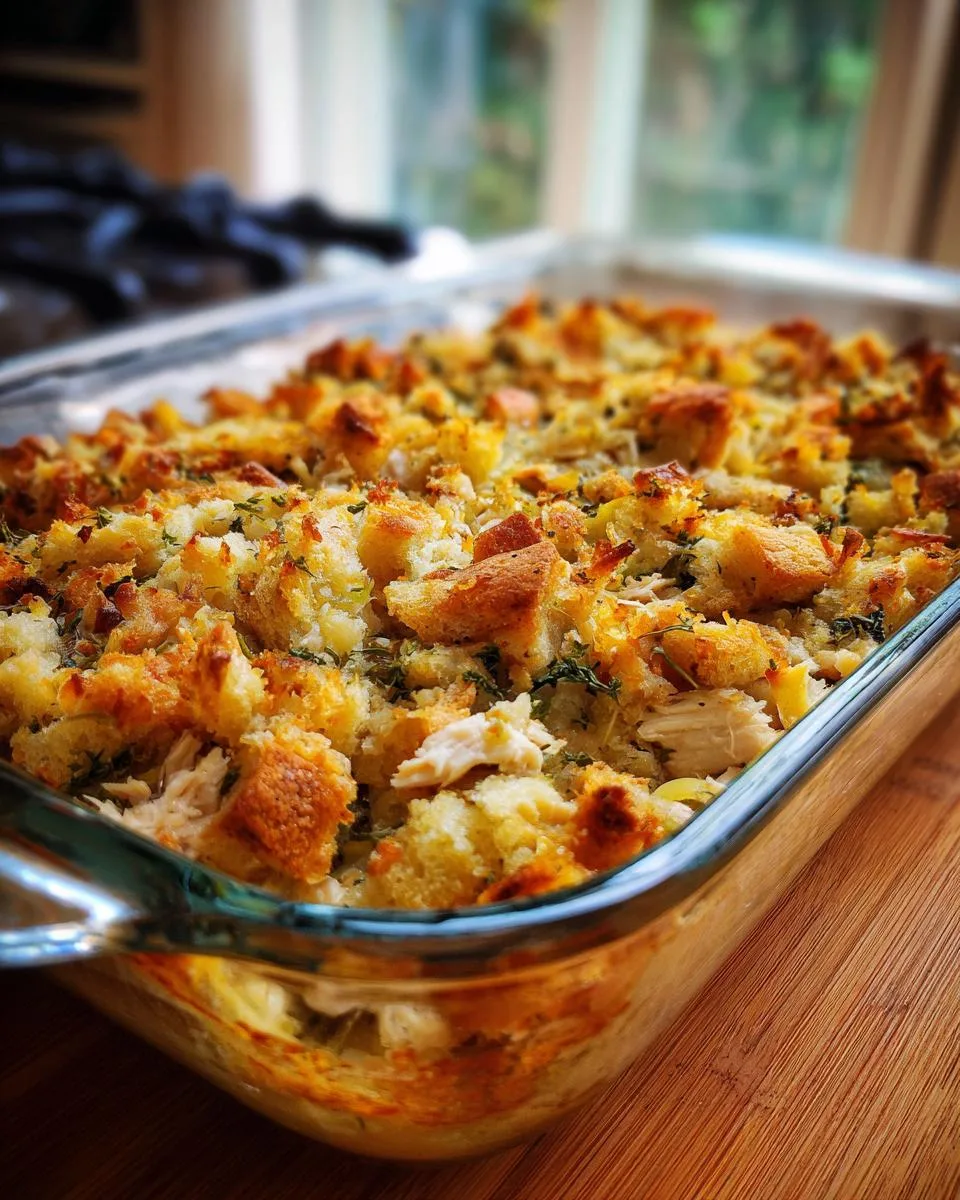 Rotisserie Chicken Stuffing Casserole - detail 3