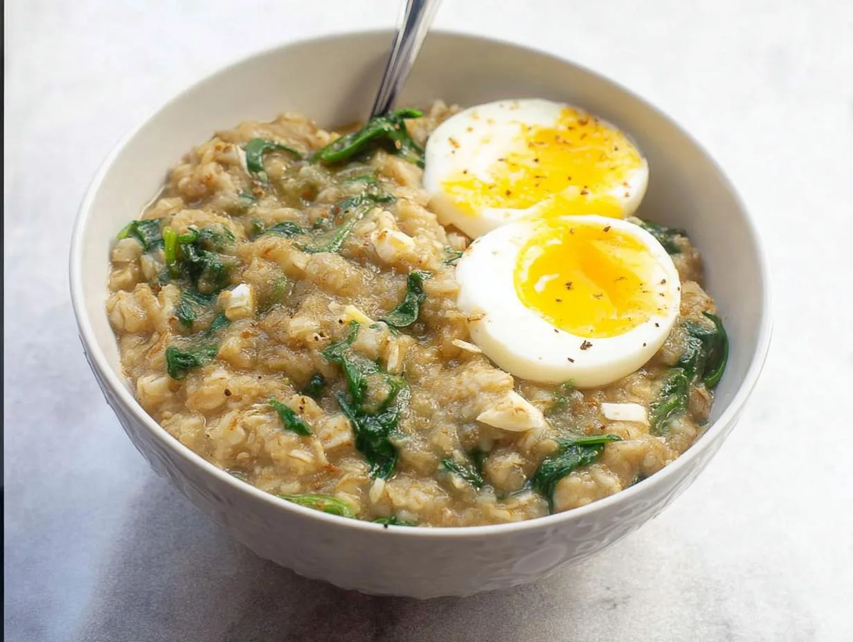 15-Minute Savory Oats Recipe with Spinach – Life-Changing!