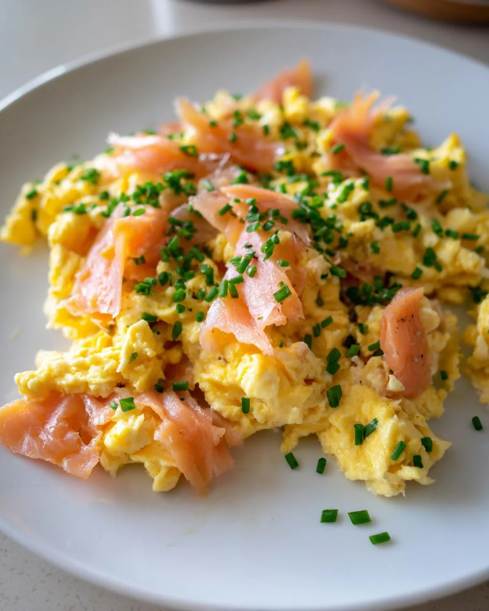 Scrambled Eggs with Smoked Salmon - detail 3