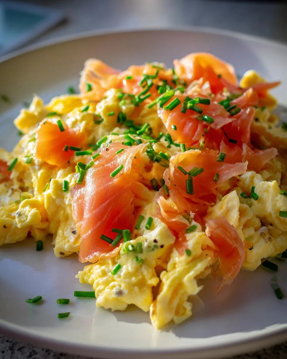 Scrambled Eggs with Smoked Salmon - detail 4