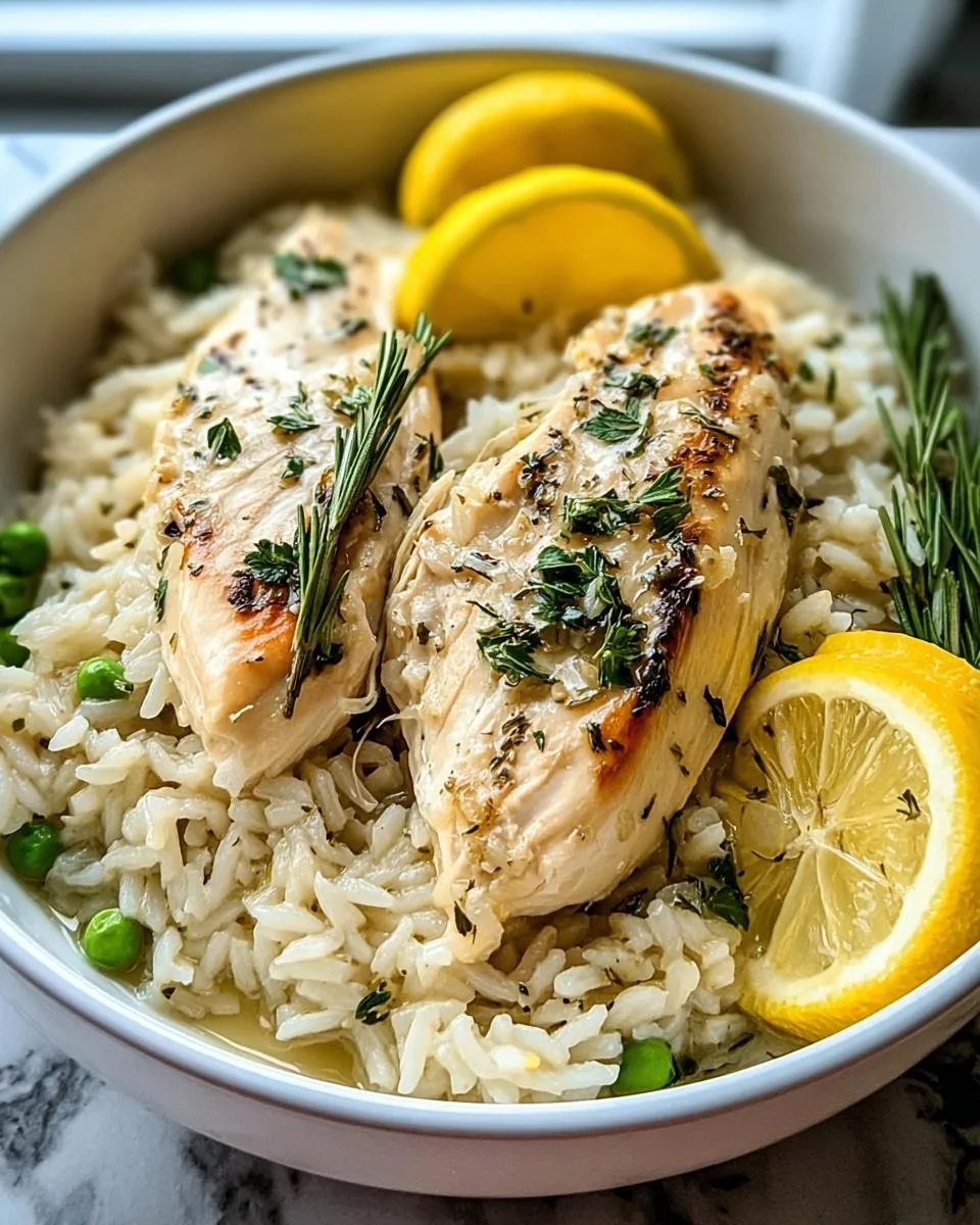 Slow Cooker Lemon Herb Chicken and Rice - detail 1