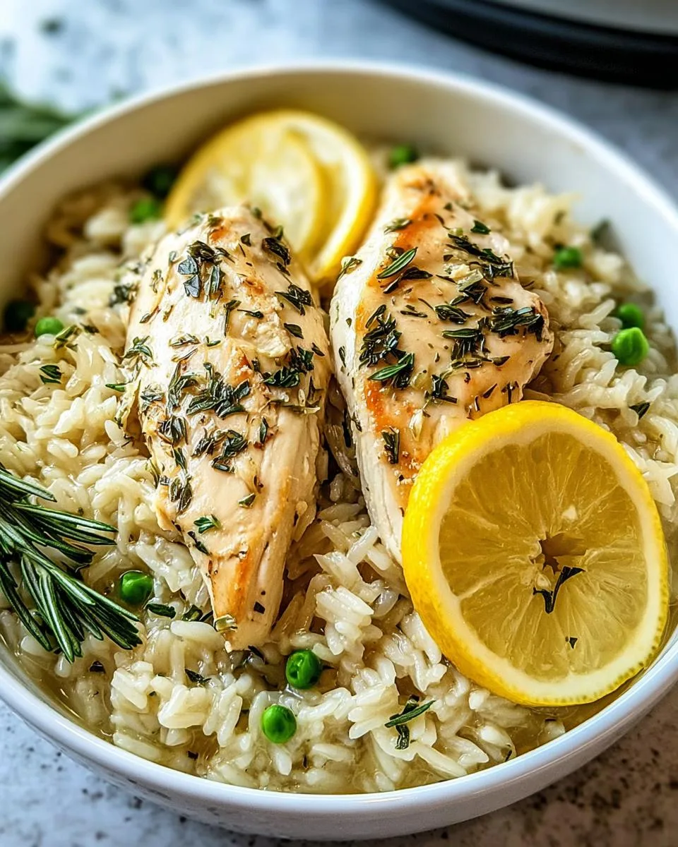 Slow Cooker Lemon Herb Chicken and Rice - detail 2