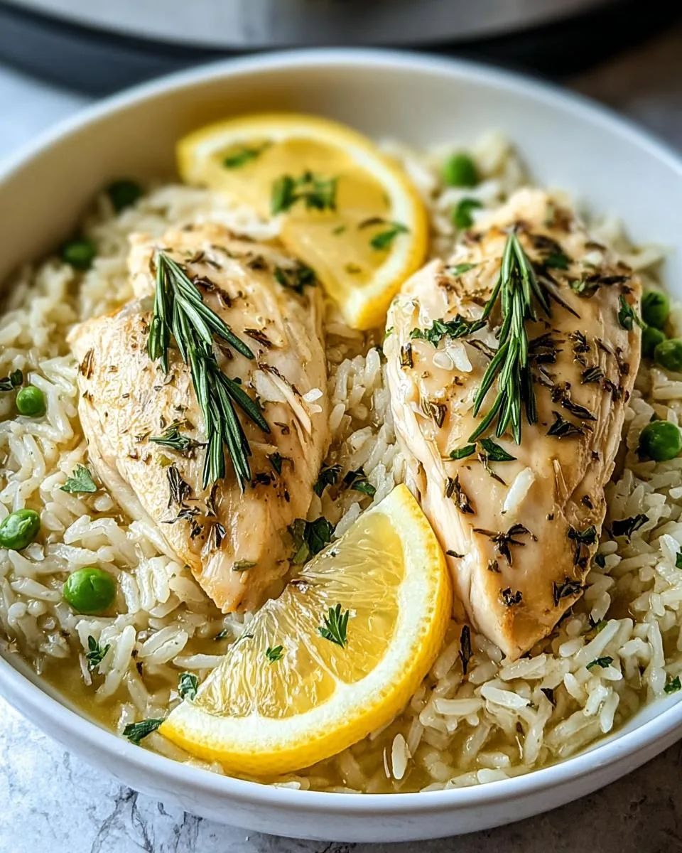 Slow Cooker Lemon Herb Chicken and Rice - detail 3