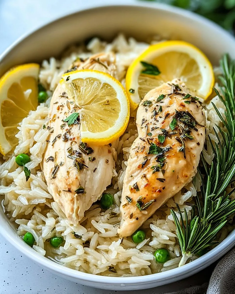 Slow Cooker Lemon Herb Chicken and Rice - detail 4