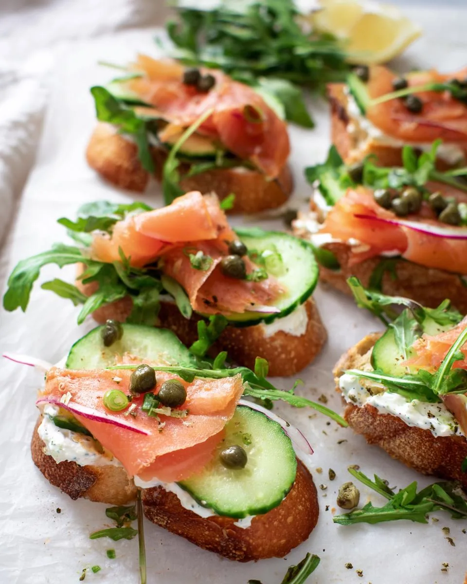 Smoked Salmon Crostini - detail 1