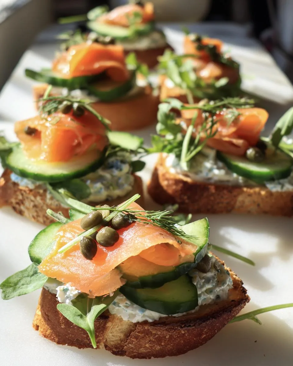 Smoked Salmon Crostini - detail 2