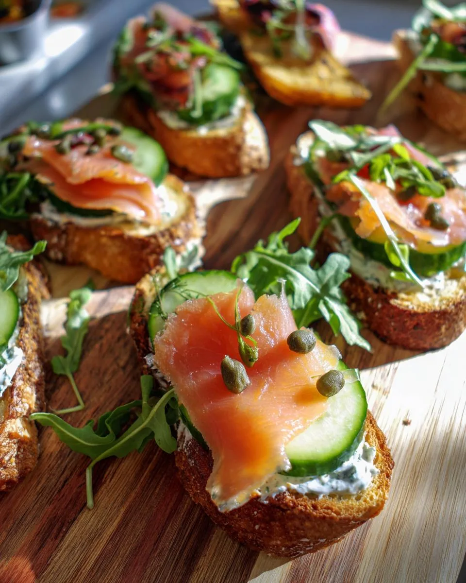 Smoked Salmon Crostini - detail 3