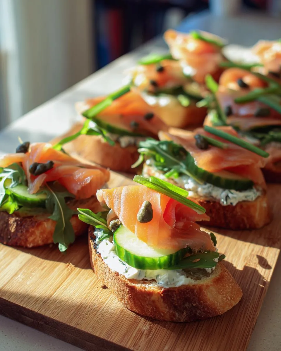 Smoked Salmon Crostini - detail 4