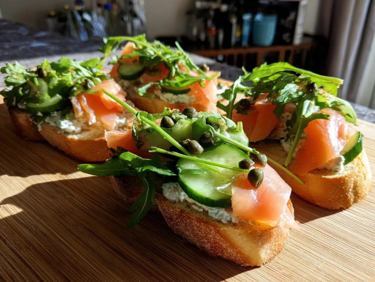 Perfect 15-Minute Smoked Salmon Crostini Recipe