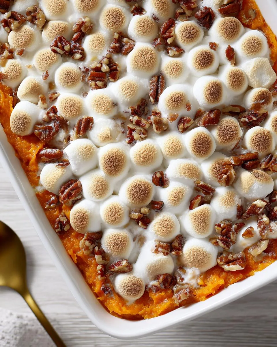 Sweet Potato Casserole with Marshmallows - detail 3