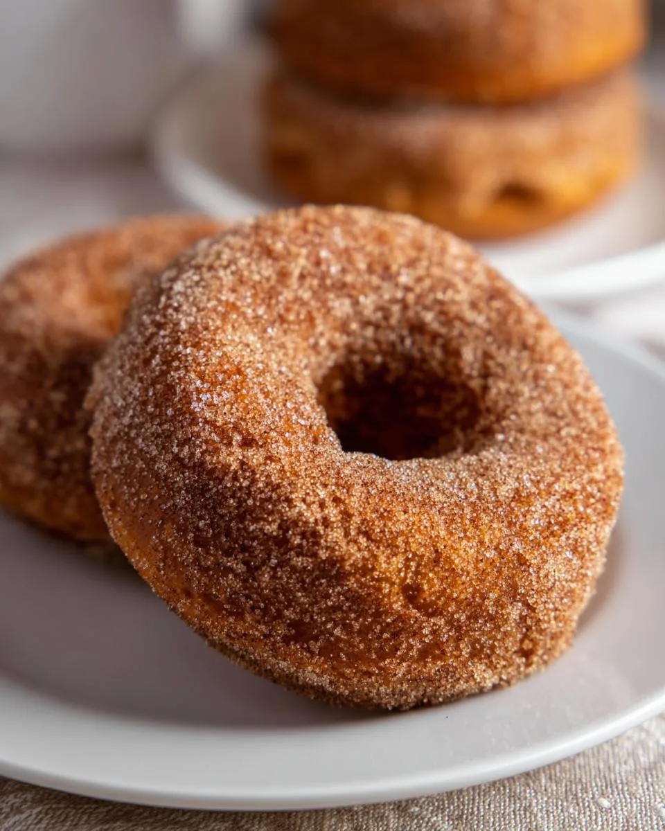 baked pumpkin donuts - detail 3