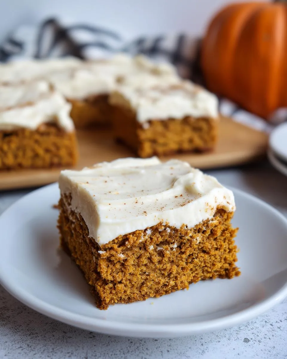 healthy pumpkin bars - detail 3