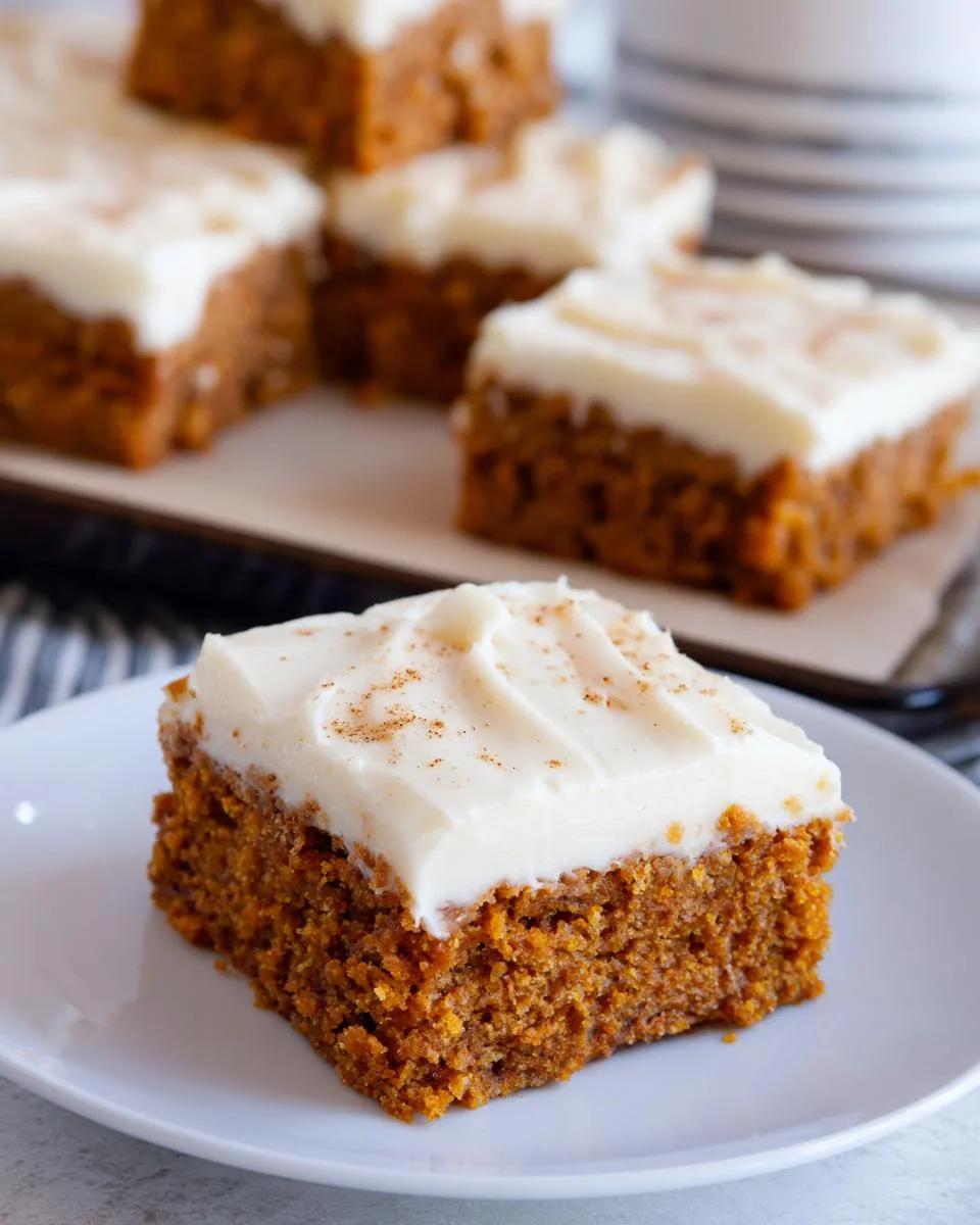 healthy pumpkin bars - detail 4