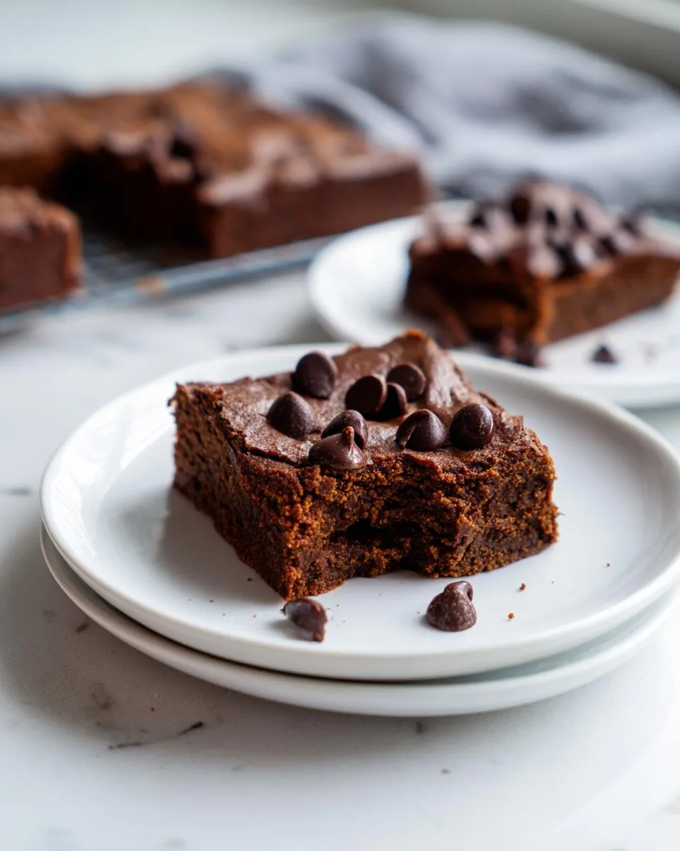 healthy pumpkin brownies - detail 2