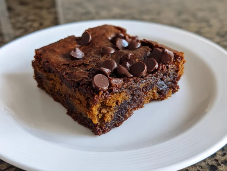 healthy pumpkin brownies