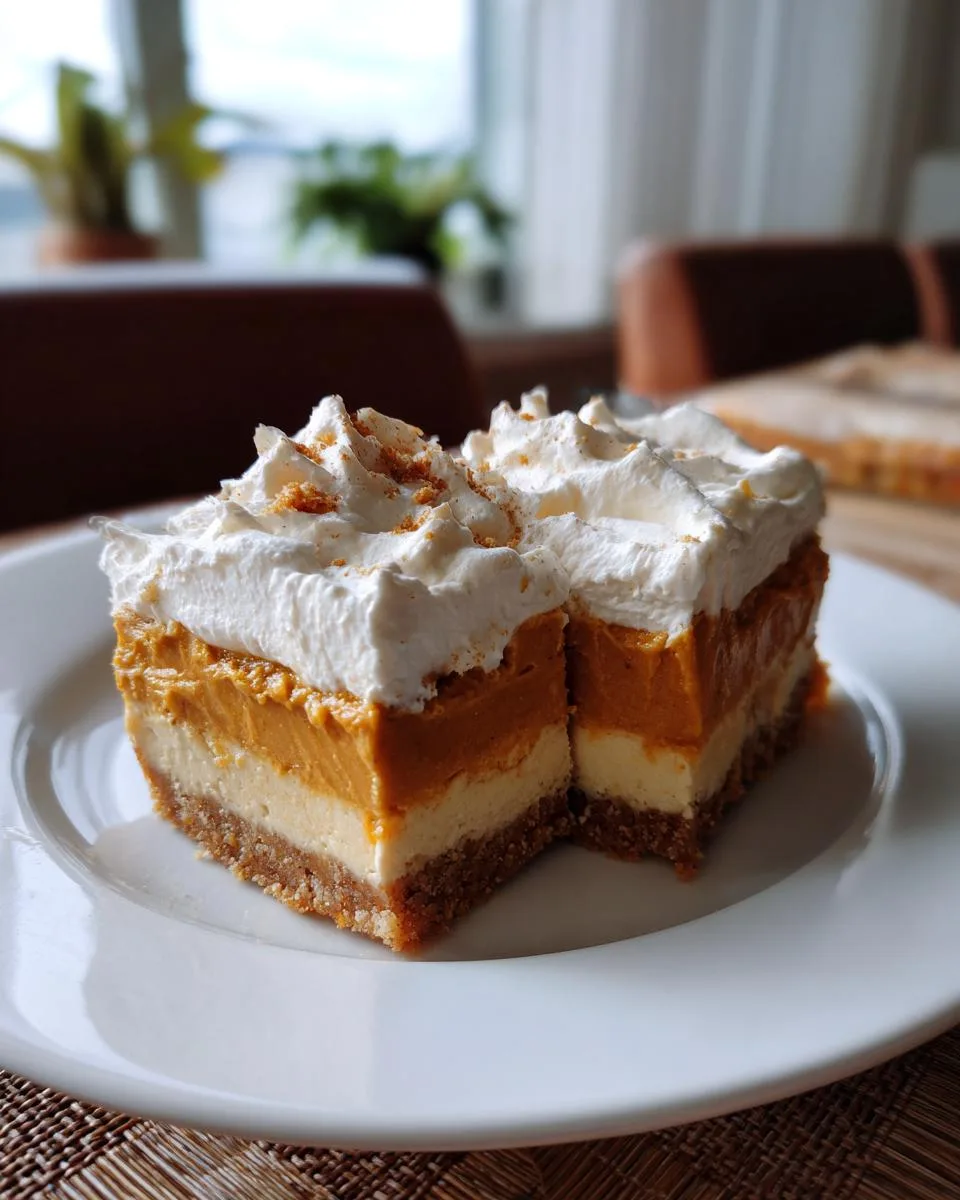 no bake pumpkin cheesecake bars - detail 3