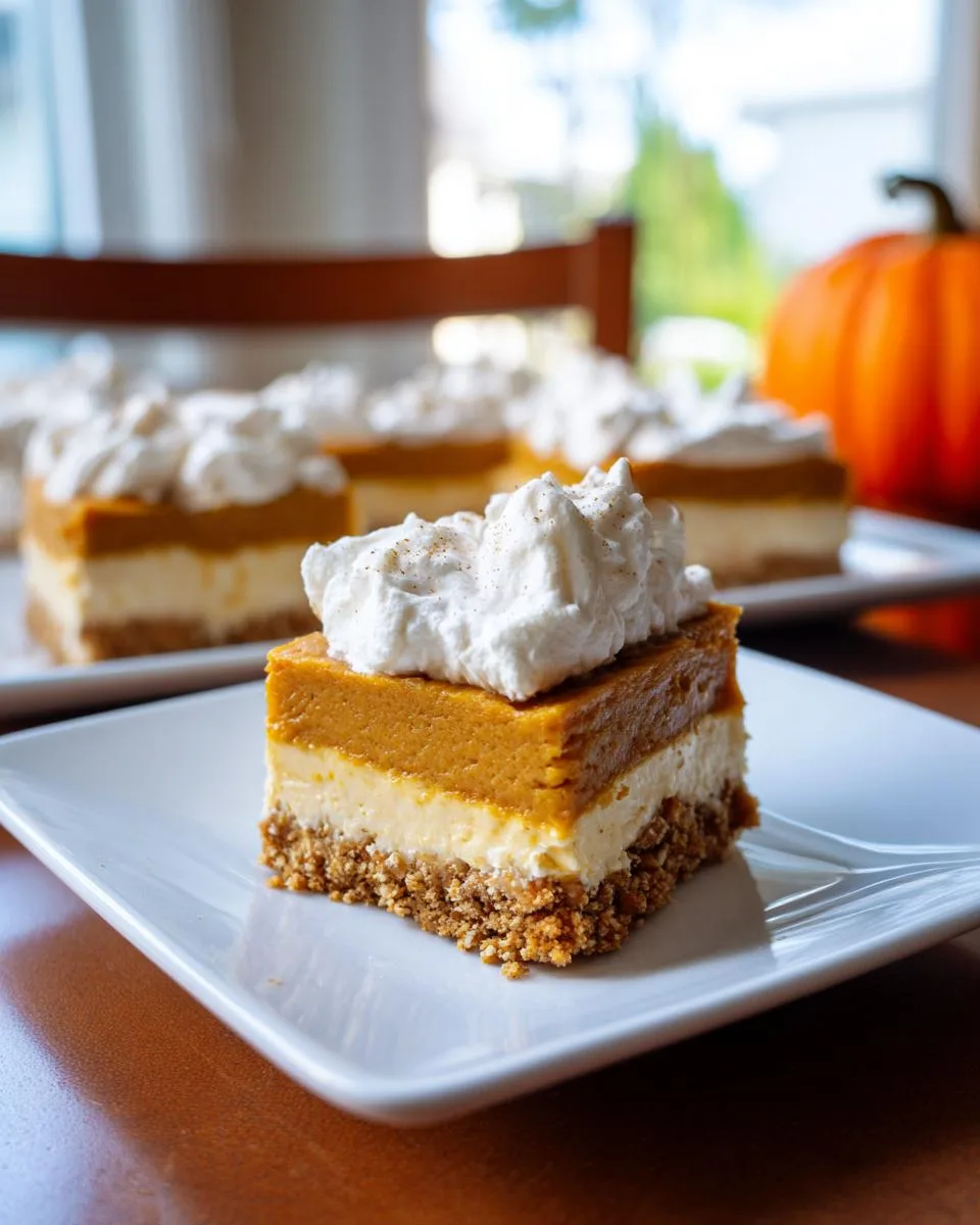 no bake pumpkin cheesecake bars - detail 4