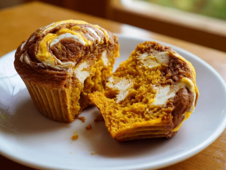 pumpkin cream cheese swirl muffins