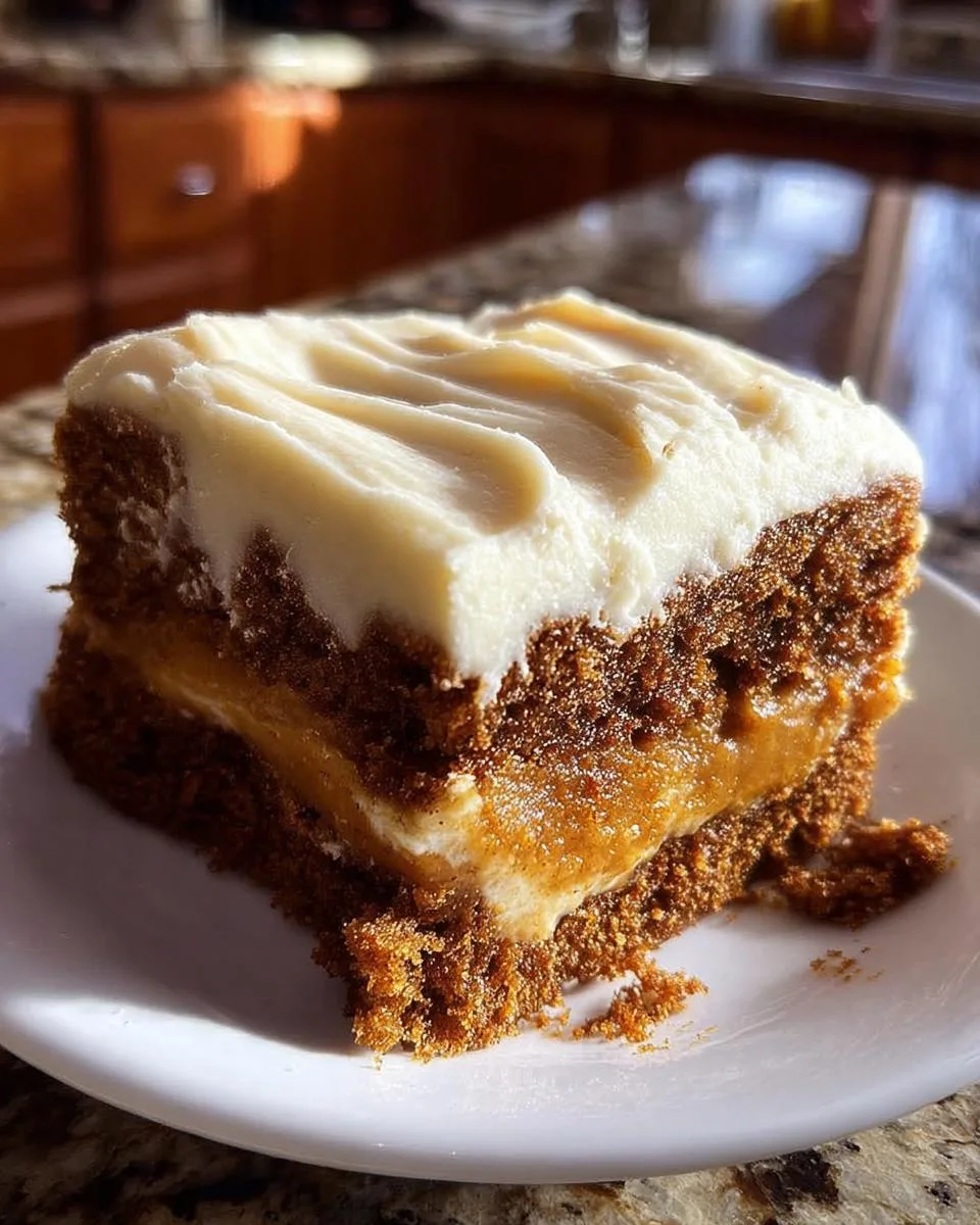 pumpkin spice gooey cake - detail 1