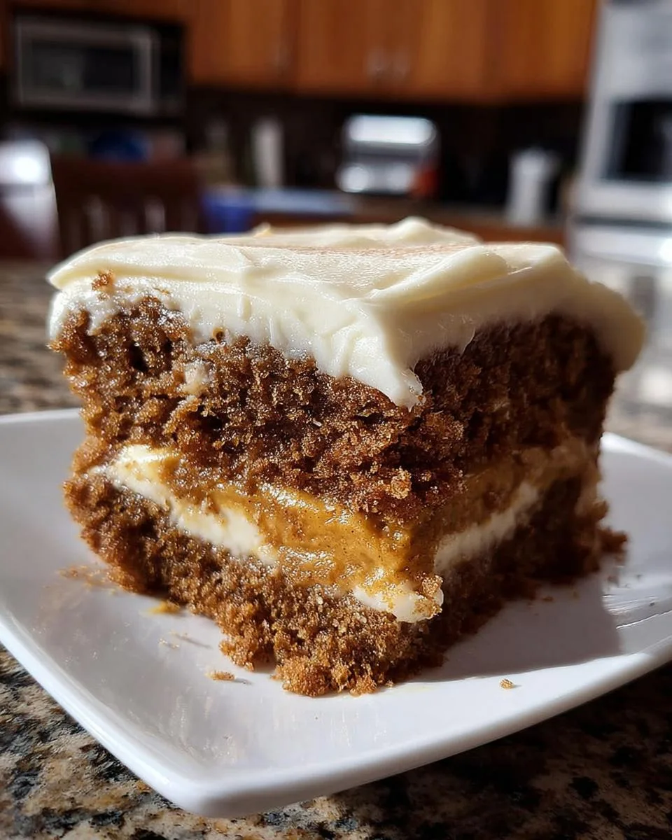 pumpkin spice gooey cake - detail 2
