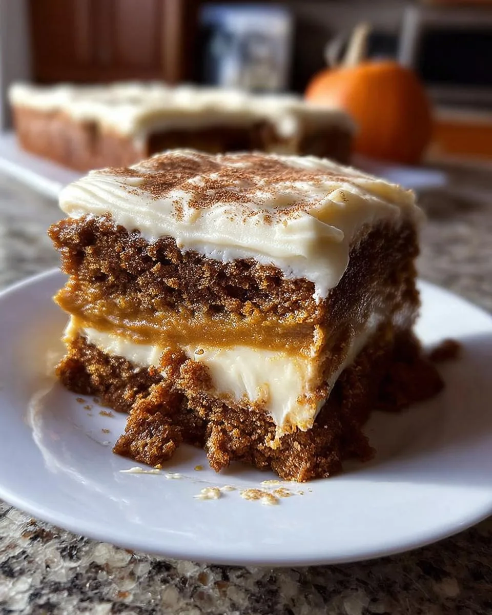 pumpkin spice gooey cake - detail 4