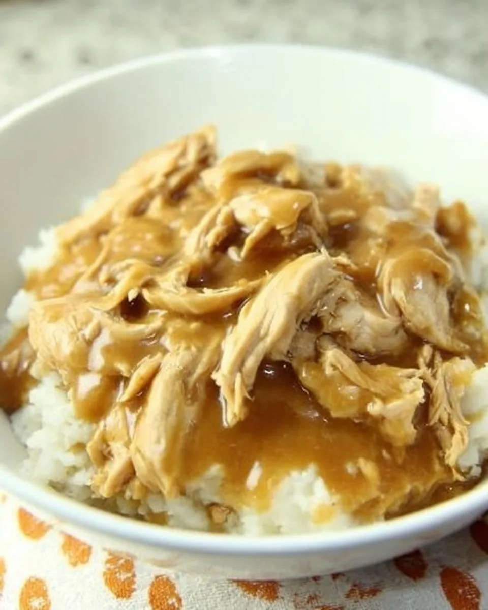 3-Ingredient Slow Cooker Chicken and Gravy - detail 1