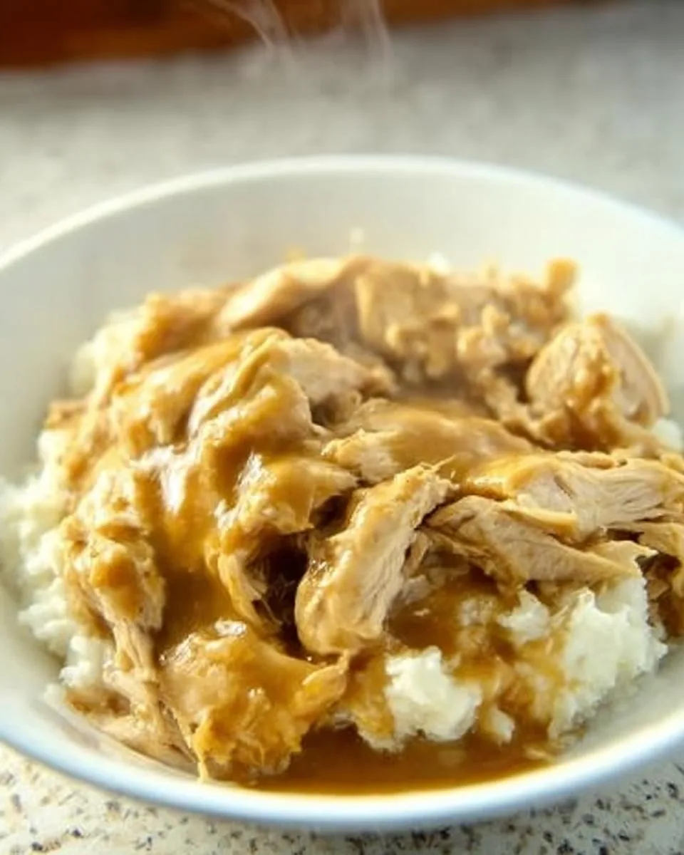 3-Ingredient Slow Cooker Chicken and Gravy - detail 2