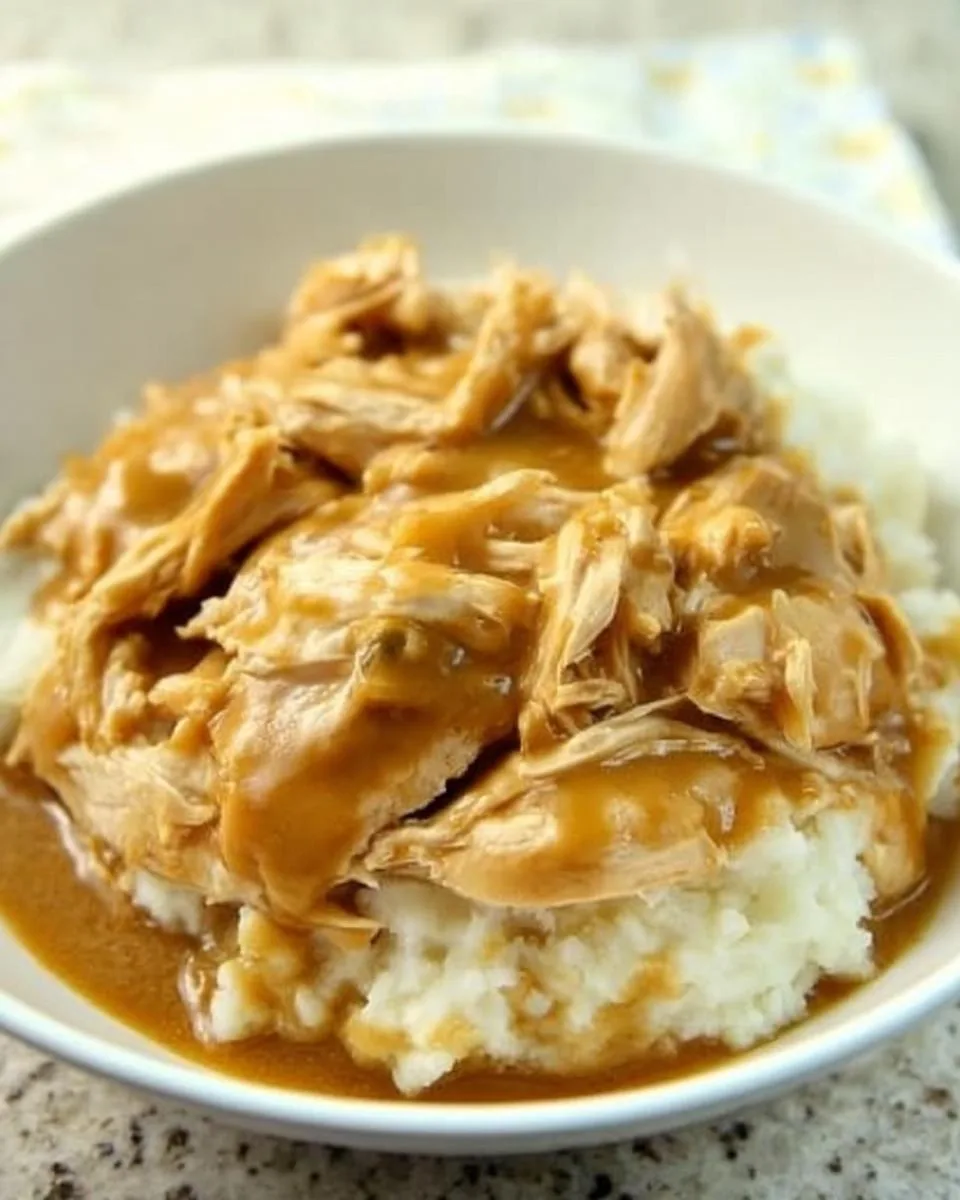 3-Ingredient Slow Cooker Chicken and Gravy - detail 4