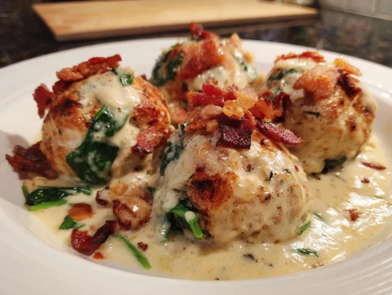 Baked Chicken Ricotta Meatballs