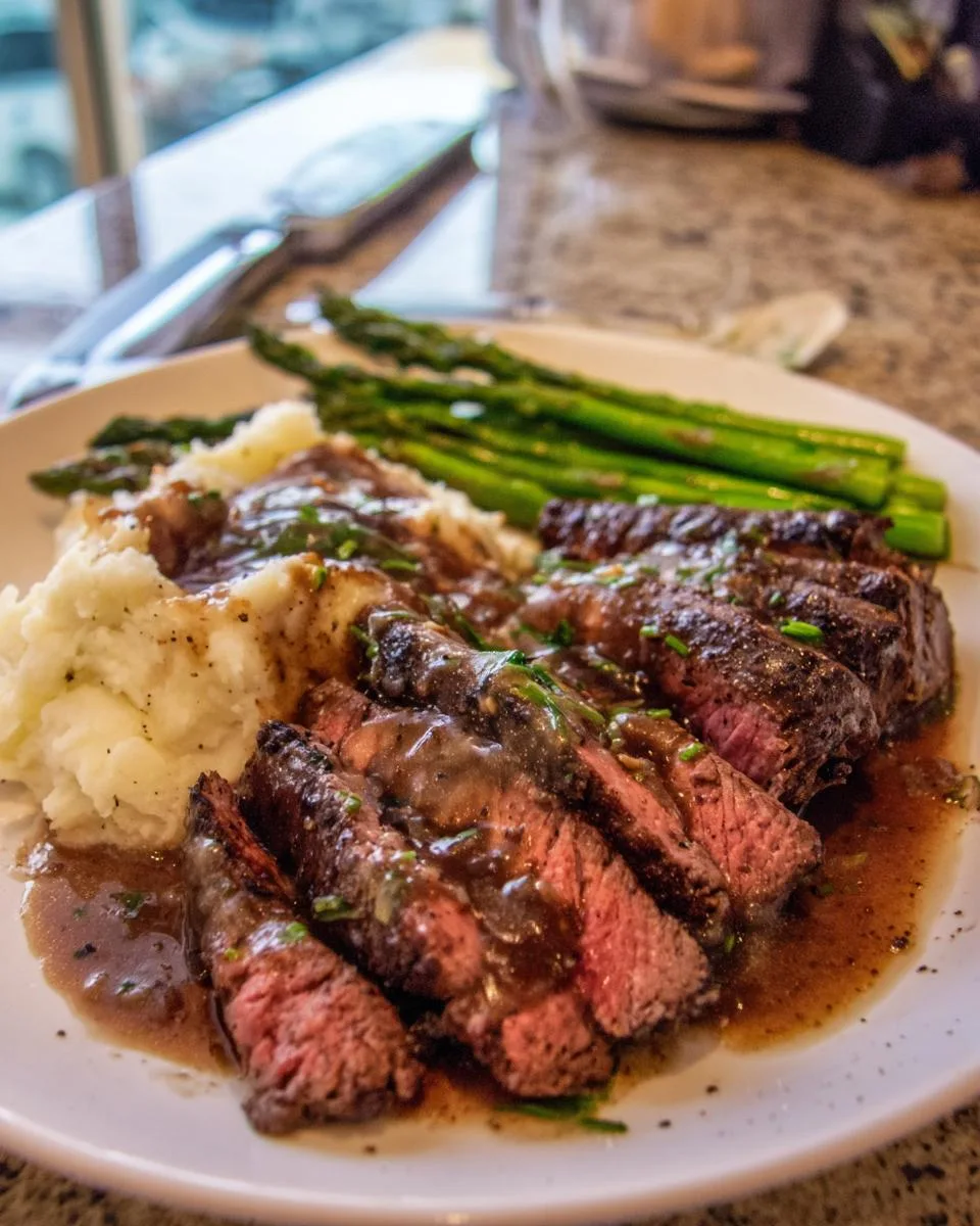 Bavette Steak Garlic Sauce - detail 1