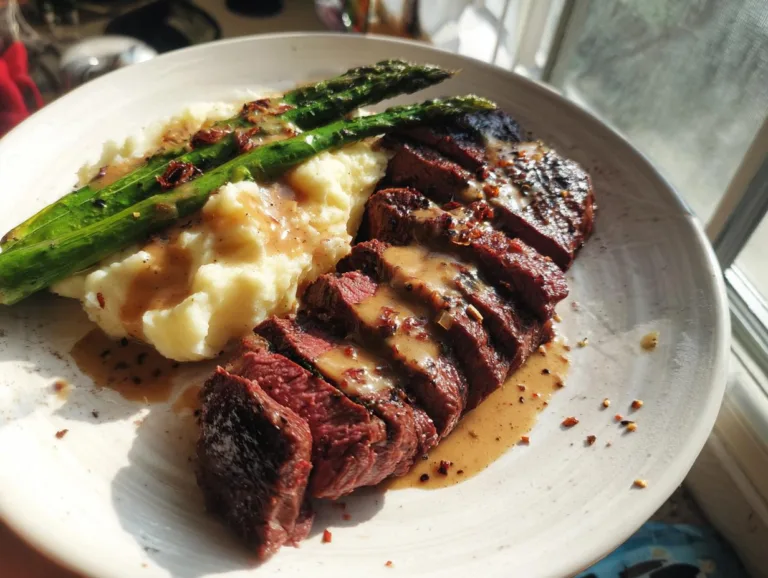 Bavette Steak Garlic Sauce