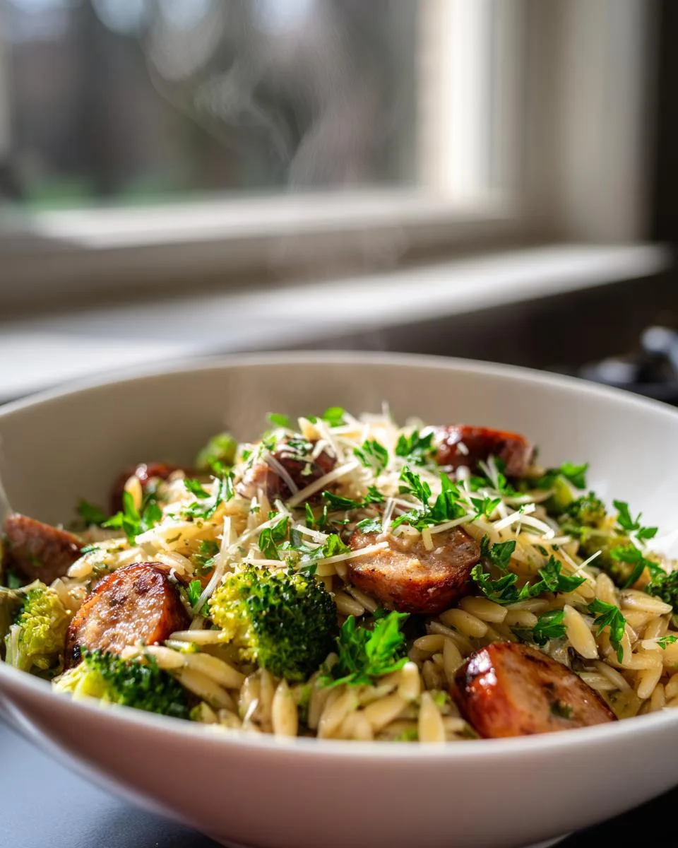 Best Chicken Sausage and Broccoli Orzo - detail 3