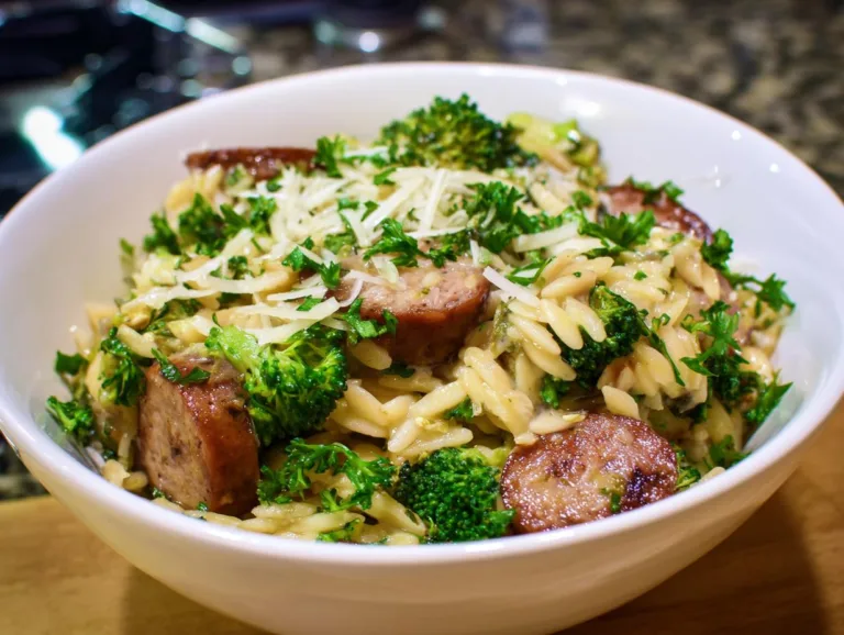 Best Chicken Sausage and Broccoli Orzo