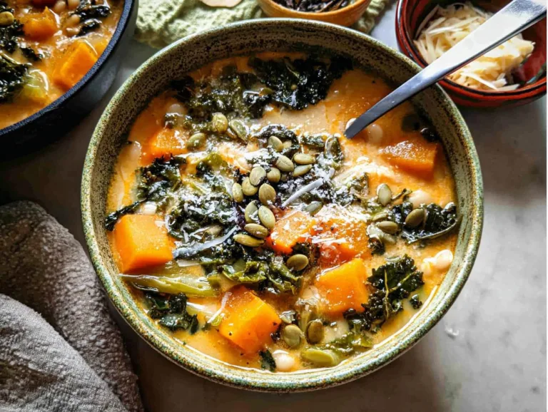 Butternut Squash Kale And White Bean Soup