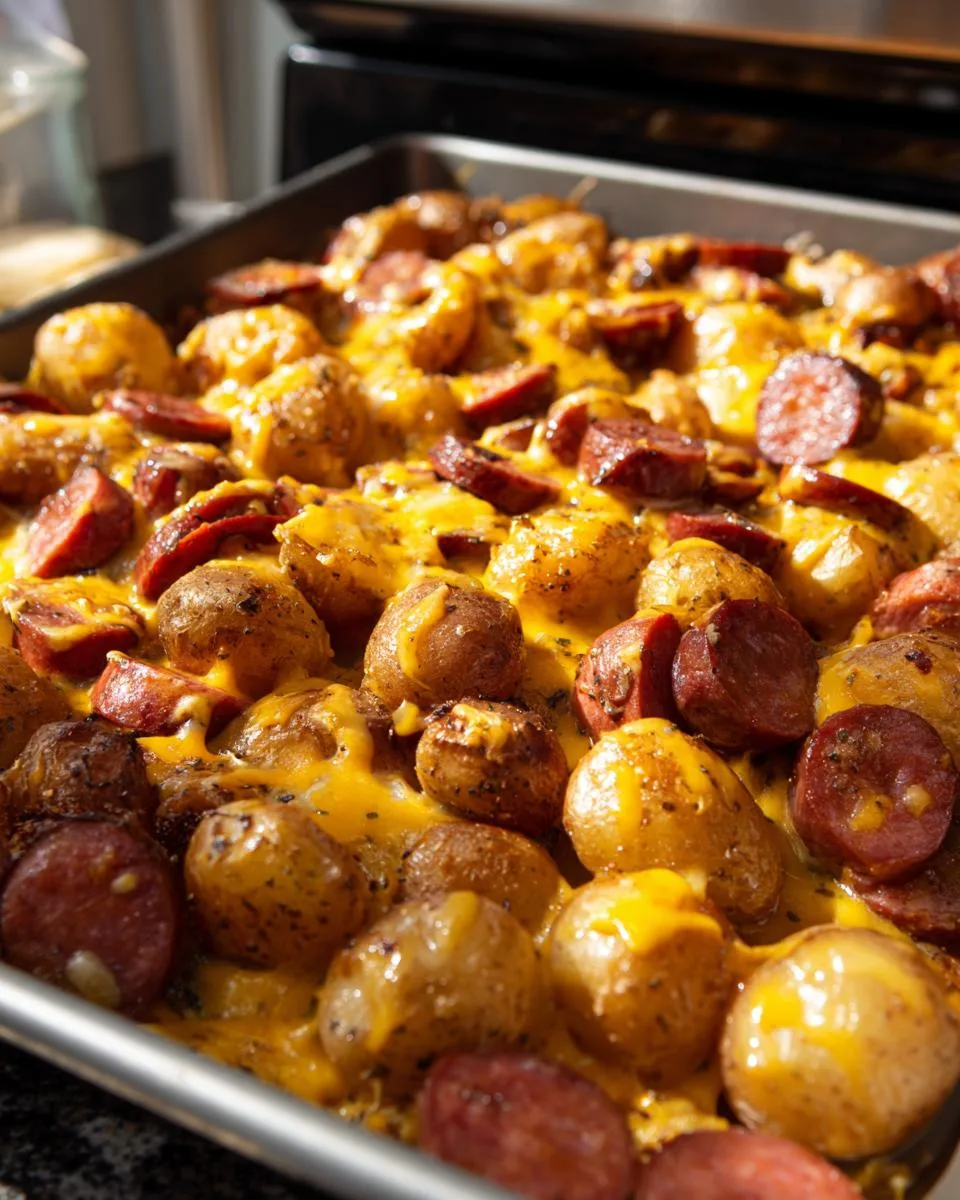Cheesy Ranch Potatoes and Smoked Sausage - detail 2