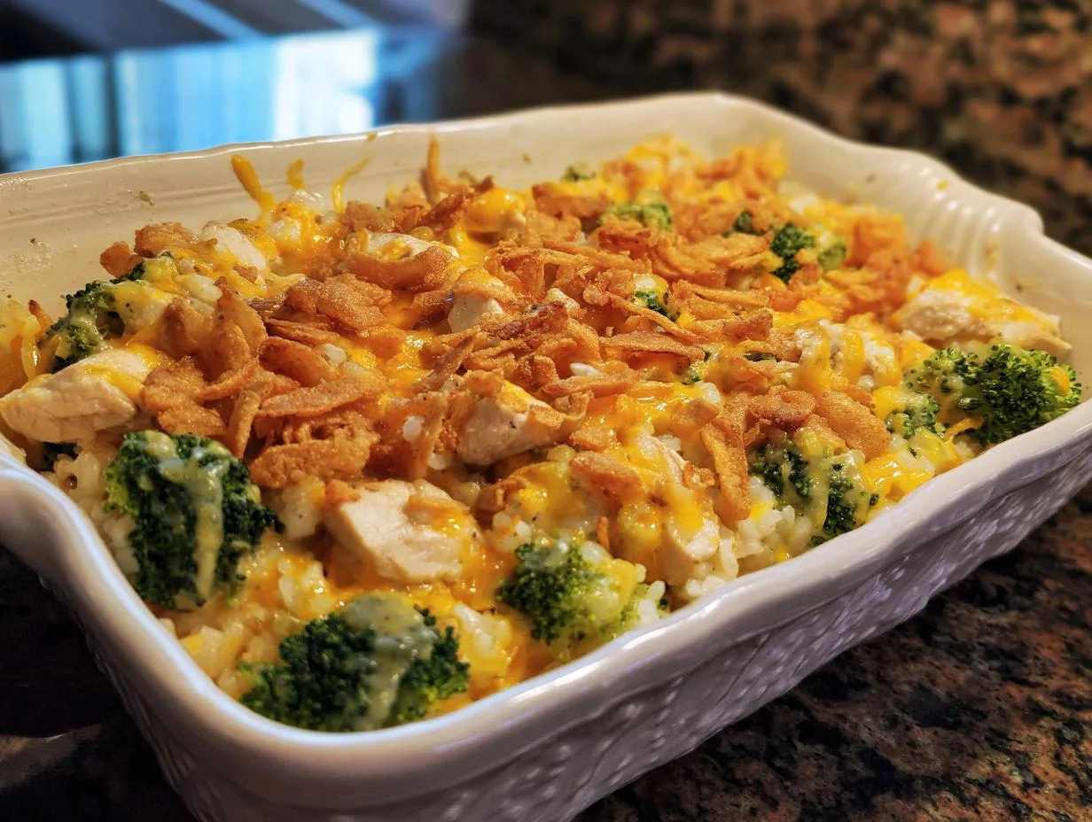 Irresistible Chicken Broccoli Rice Casserole in Just 45 Min