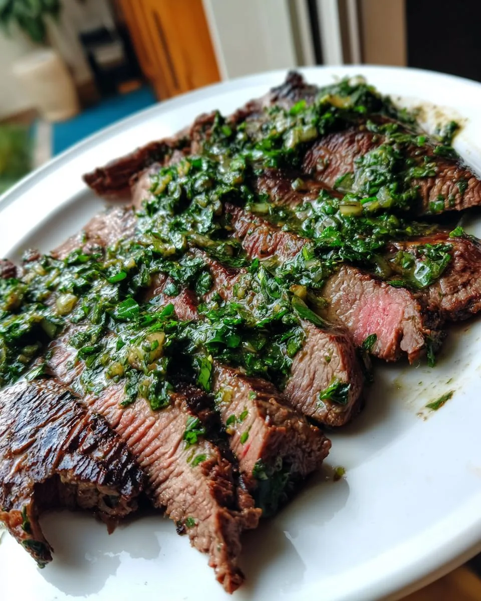 Chimichurri Marinated Flank Steak - detail 3