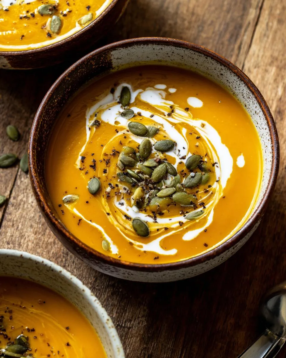 Copycat Panera Autumn Squash Soup - detail 1