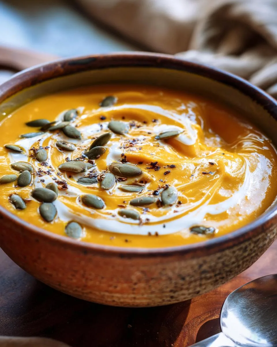 Copycat Panera Autumn Squash Soup - detail 2