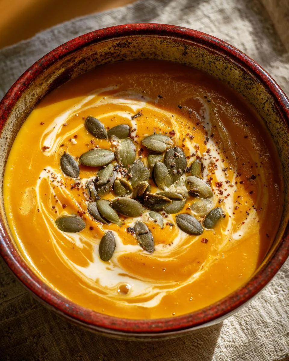 Copycat Panera Autumn Squash Soup - detail 3